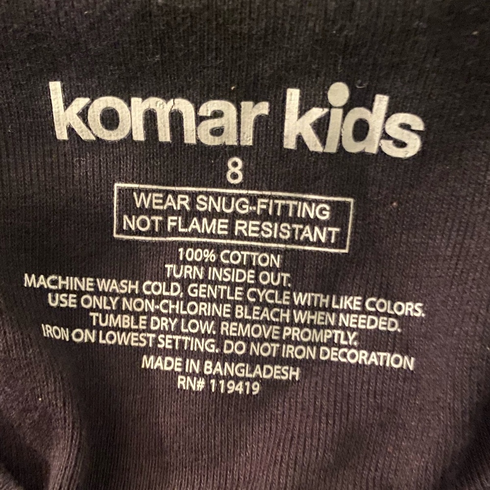 Glow-in-the-dark Komar Kids Unisex Skeleton Bones Long Halloween Sleeve Tee - Picture 2 of 2